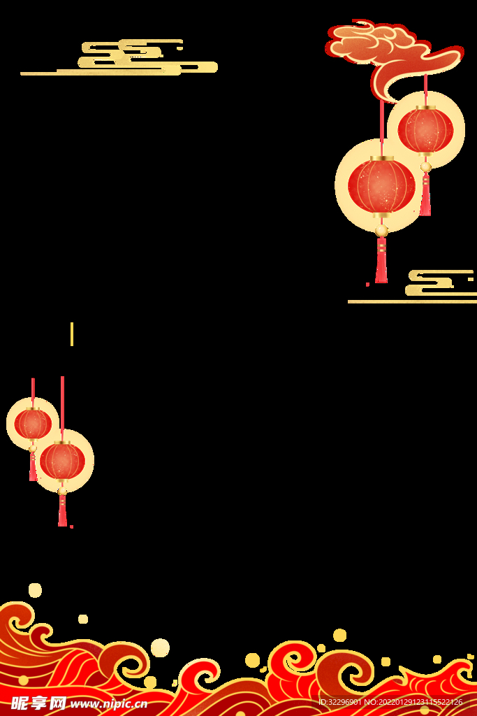 国潮背景框