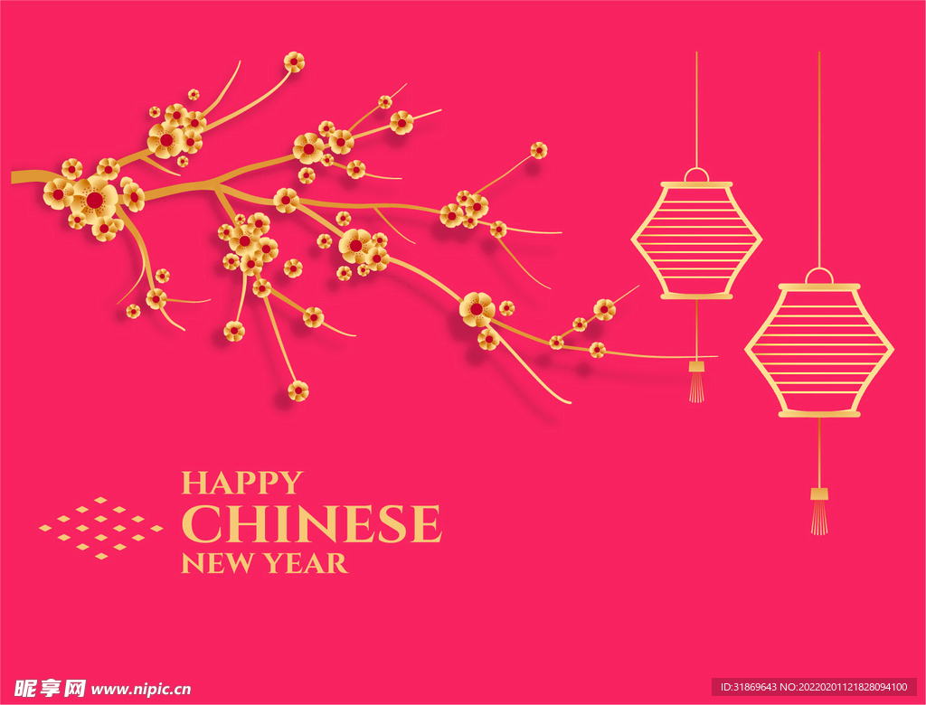 2022 新年展板背景    