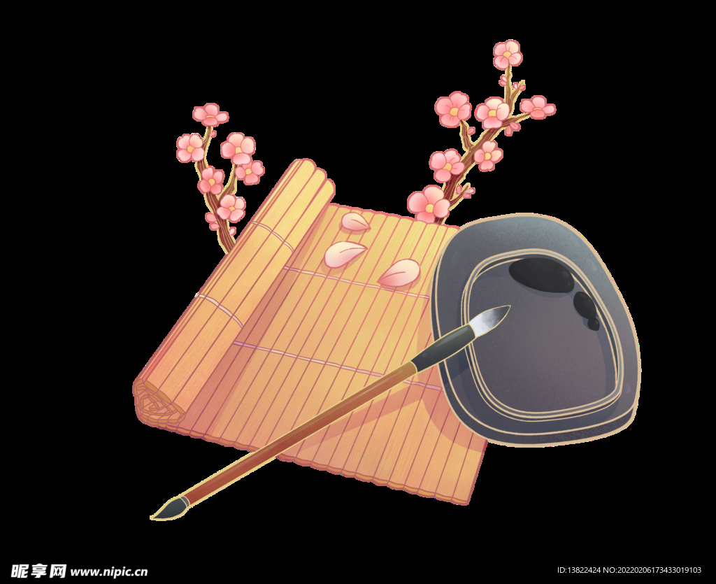 古代书籍竹简中国风国潮复古水墨