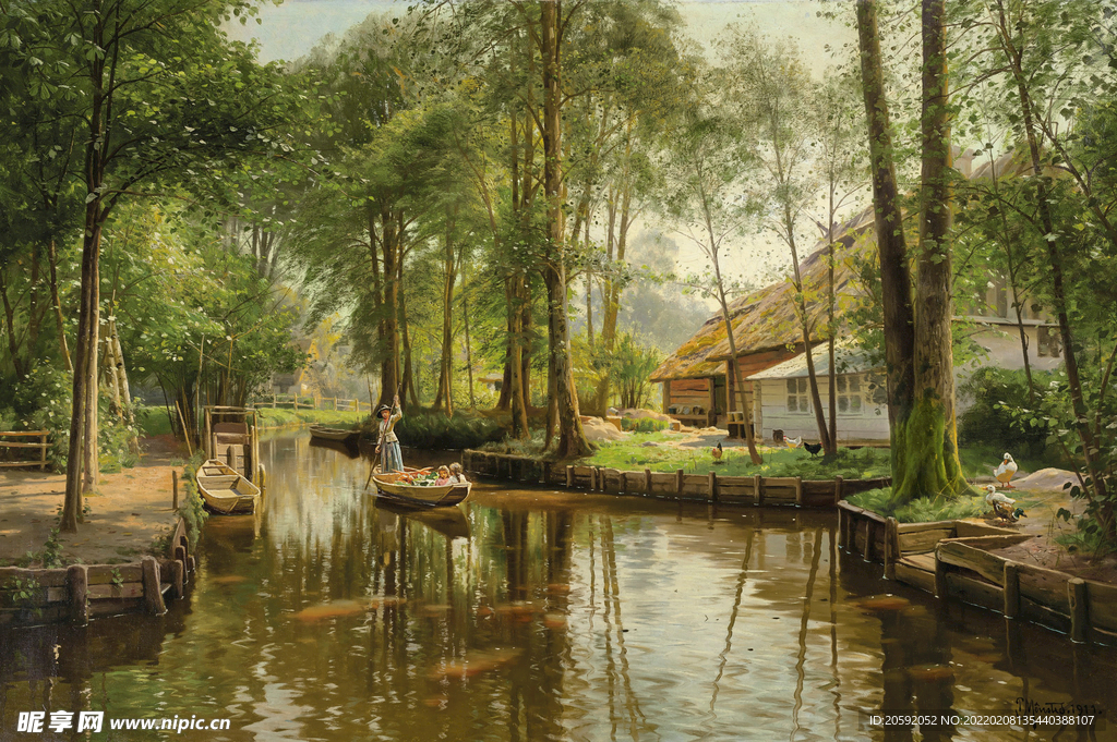 油画  