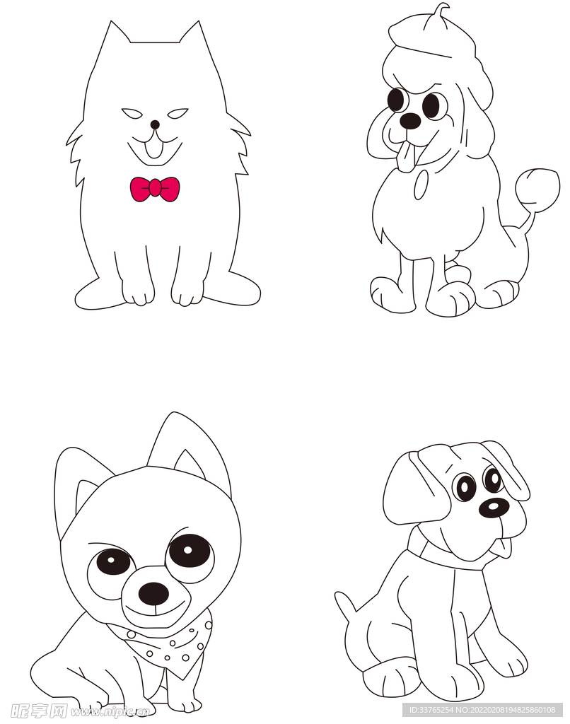 狗狗简笔画