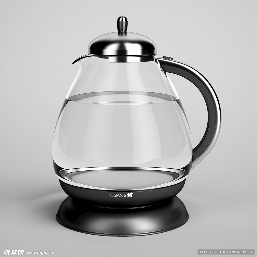 C4D模型开水壶烧水