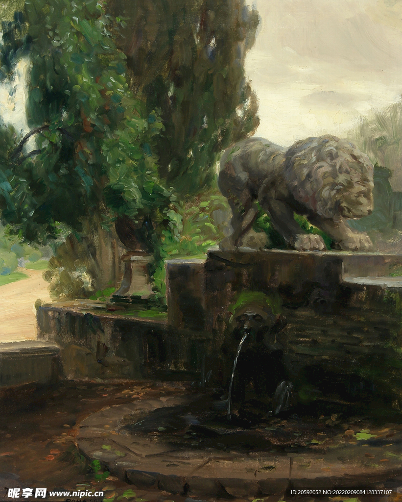 油画  