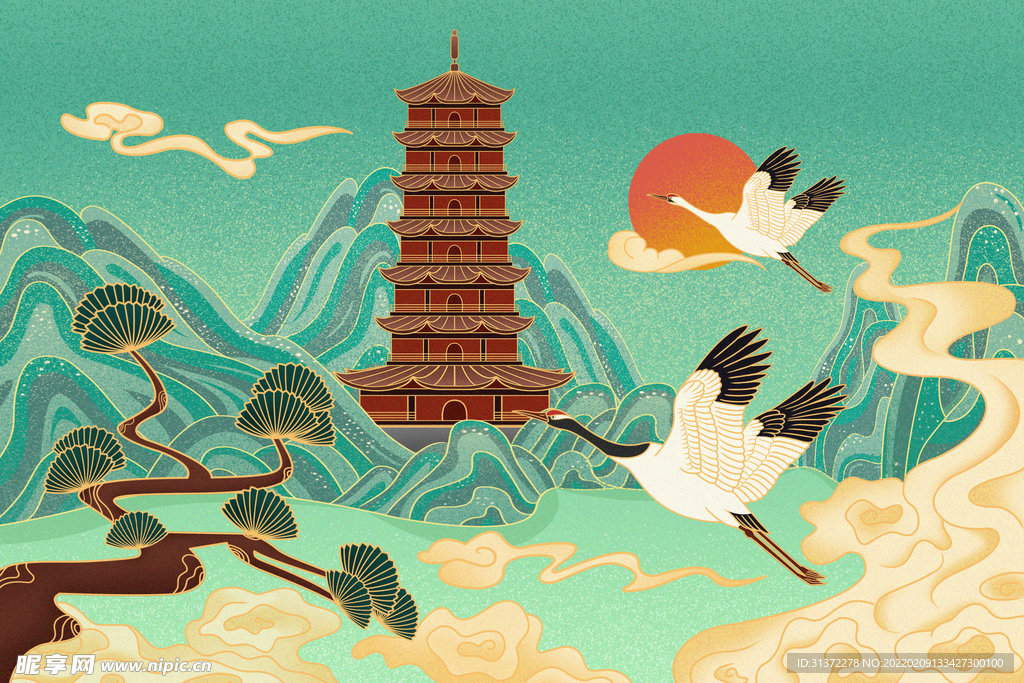 国潮海报设计图片 