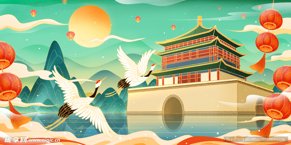 国潮海报设计图片 