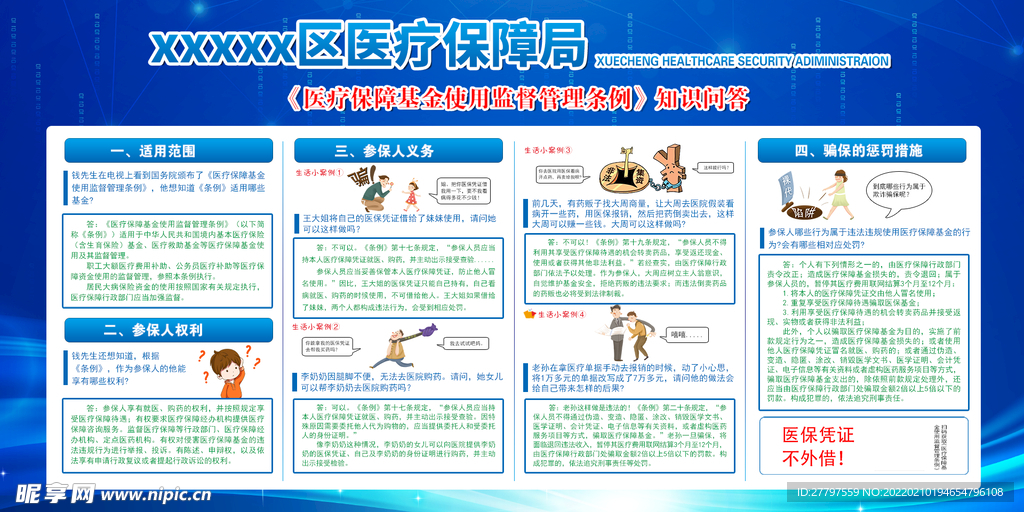医疗保障展板