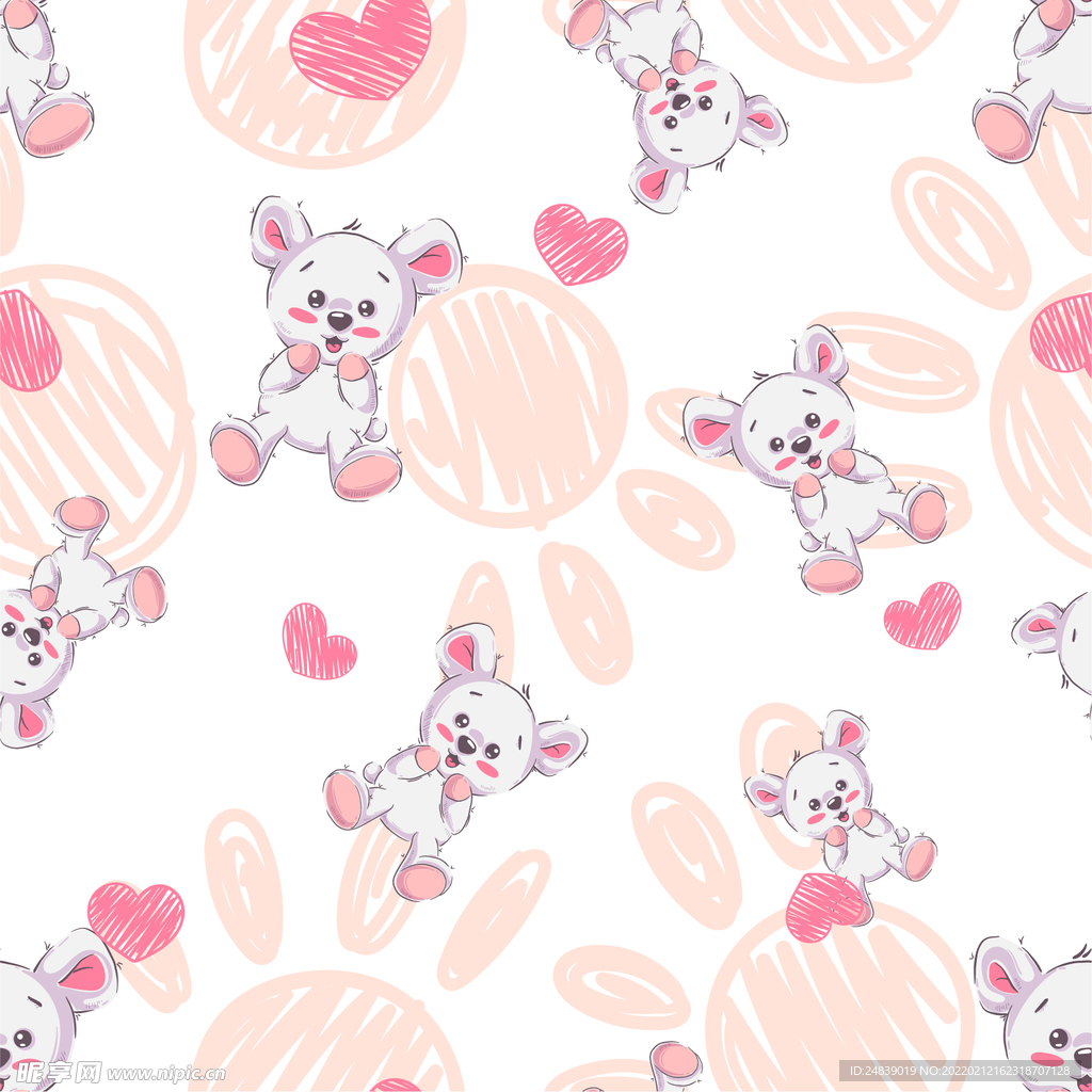 儿童卡通动物 面料 布料服饰 