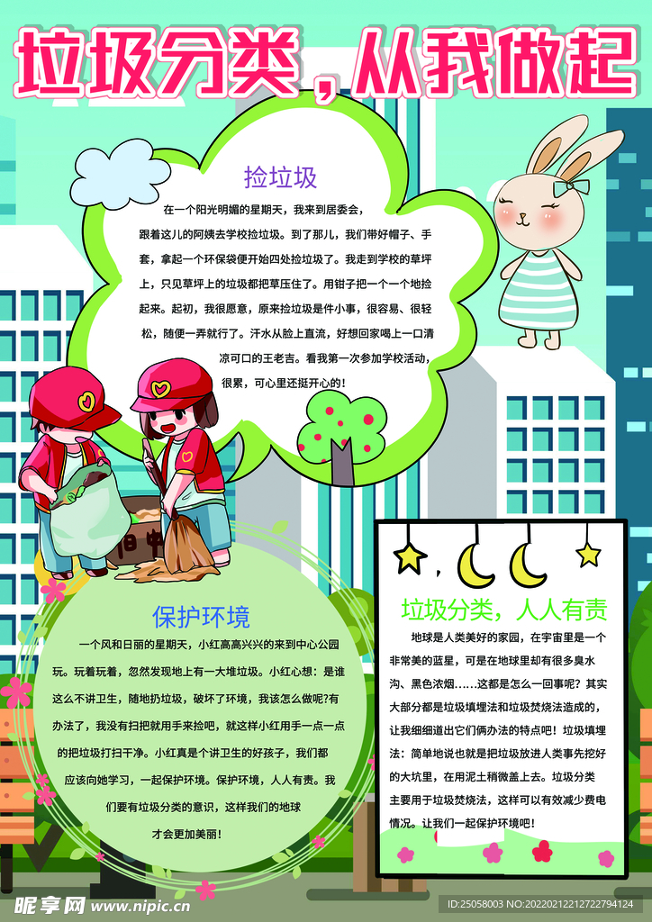 垃圾分类小报