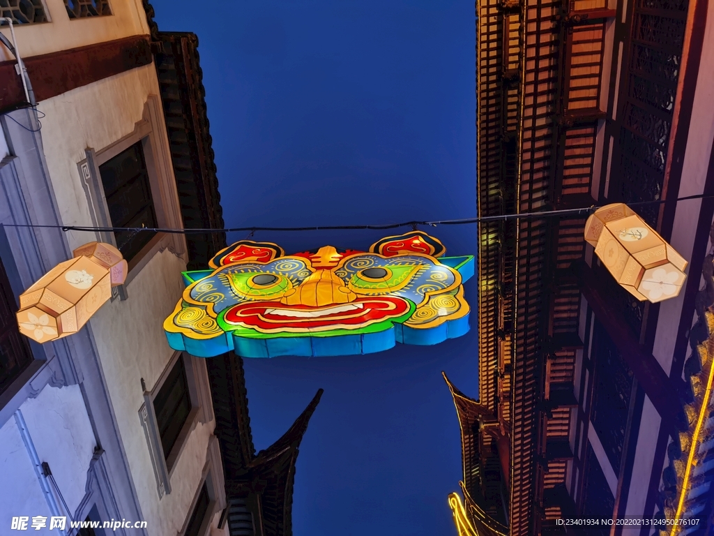 上海豫园元宵灯会老虎花灯