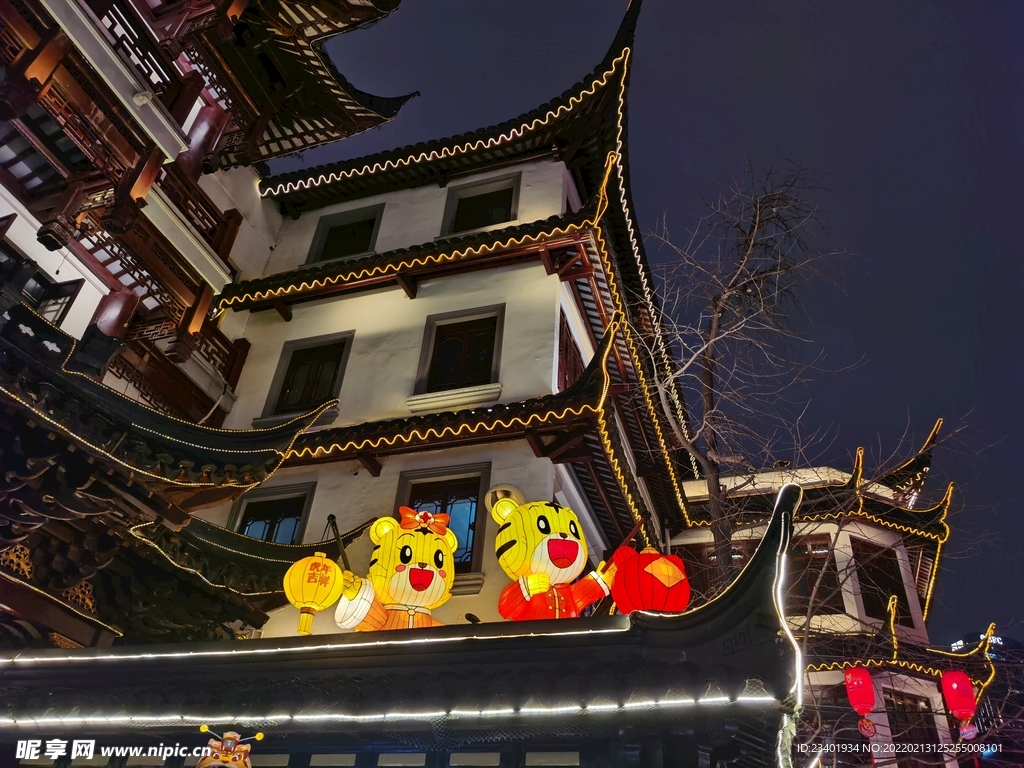 上海豫园元宵灯会老虎花灯