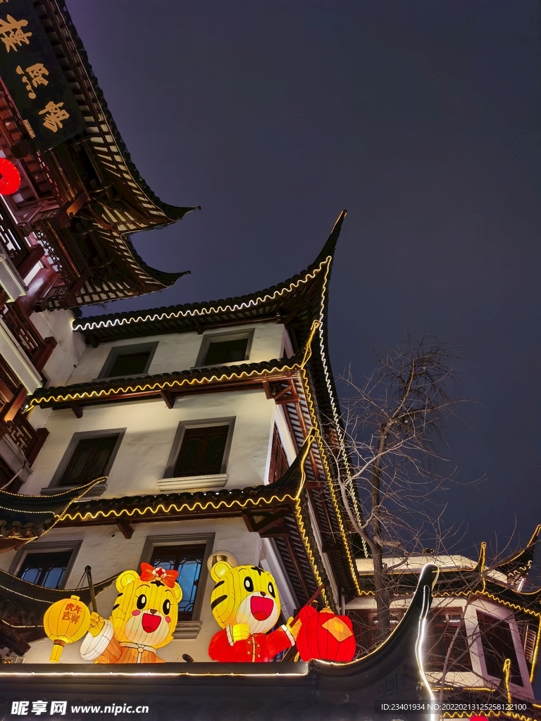 上海豫园元宵灯会老虎花灯