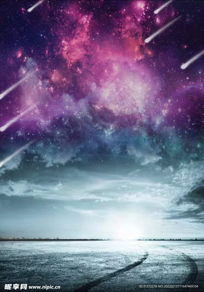 创意星空合成海报图片 