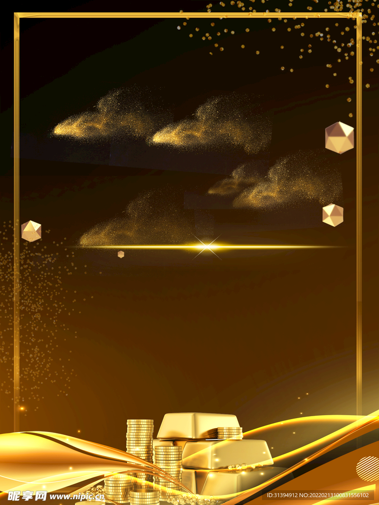 金色背景