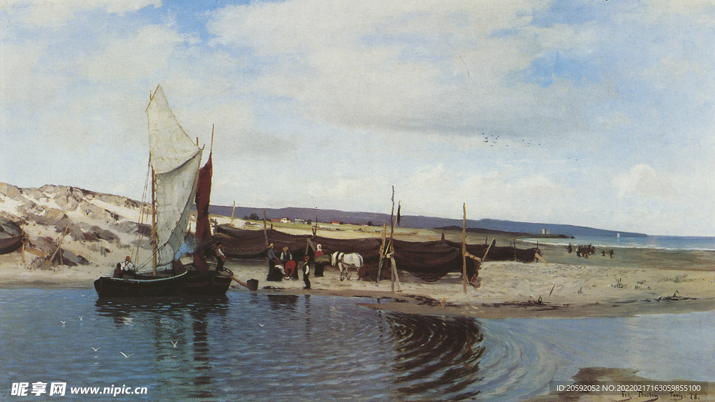 油画  