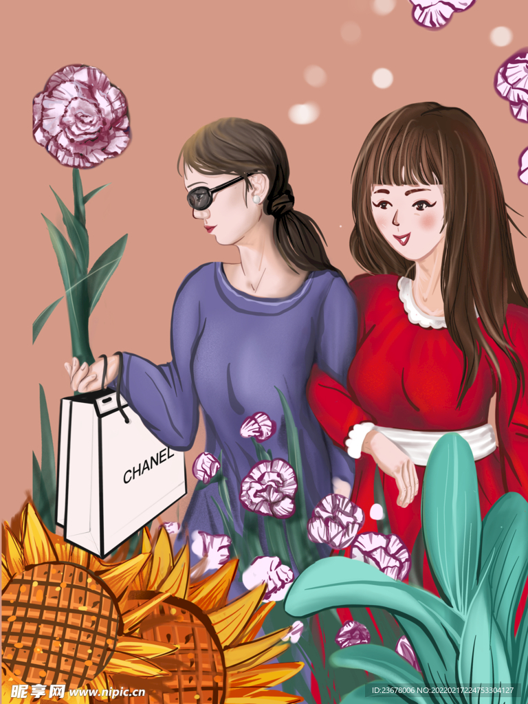 妇女节 女神节 女王节 海报 