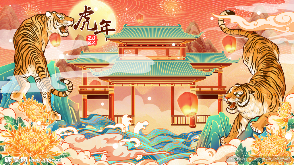 中国风古风新春海报