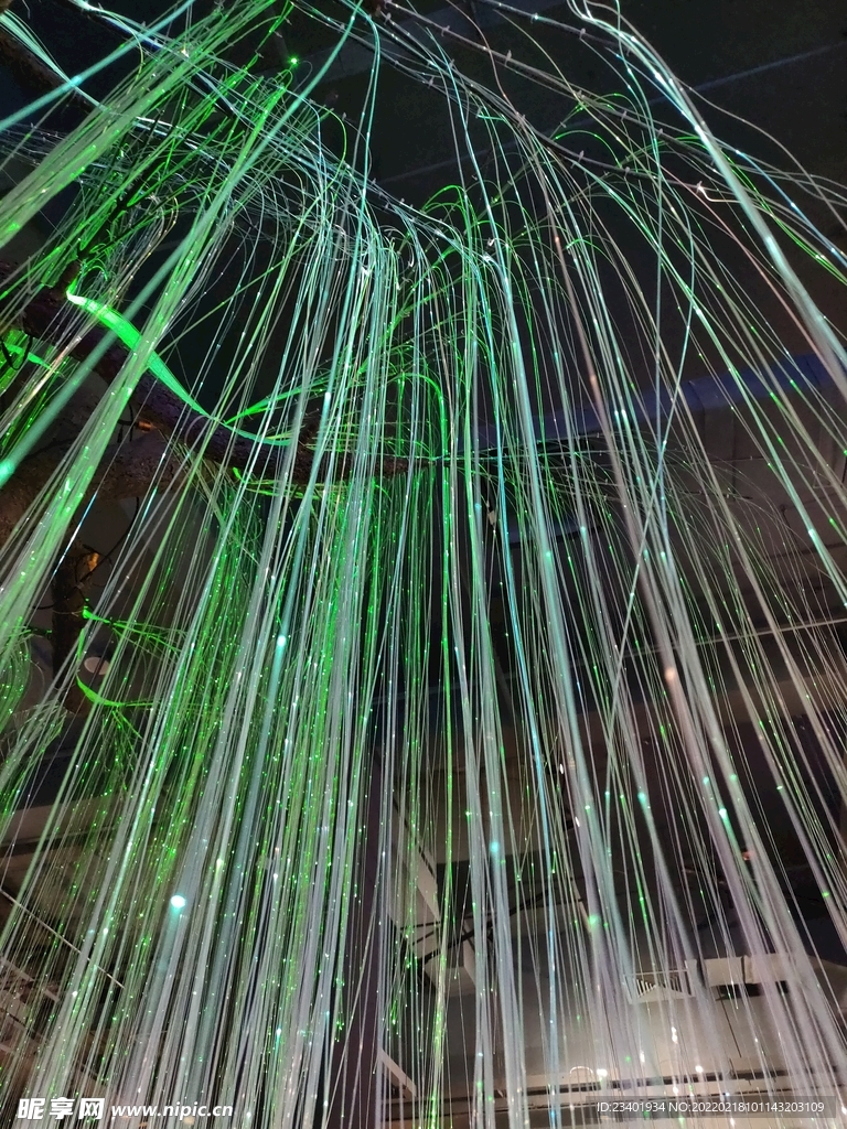 光纤树发光丝科技树展品