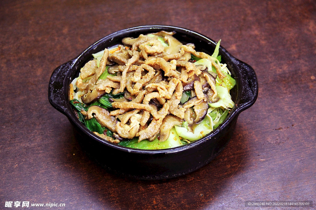 香菇肉丝煲仔饭