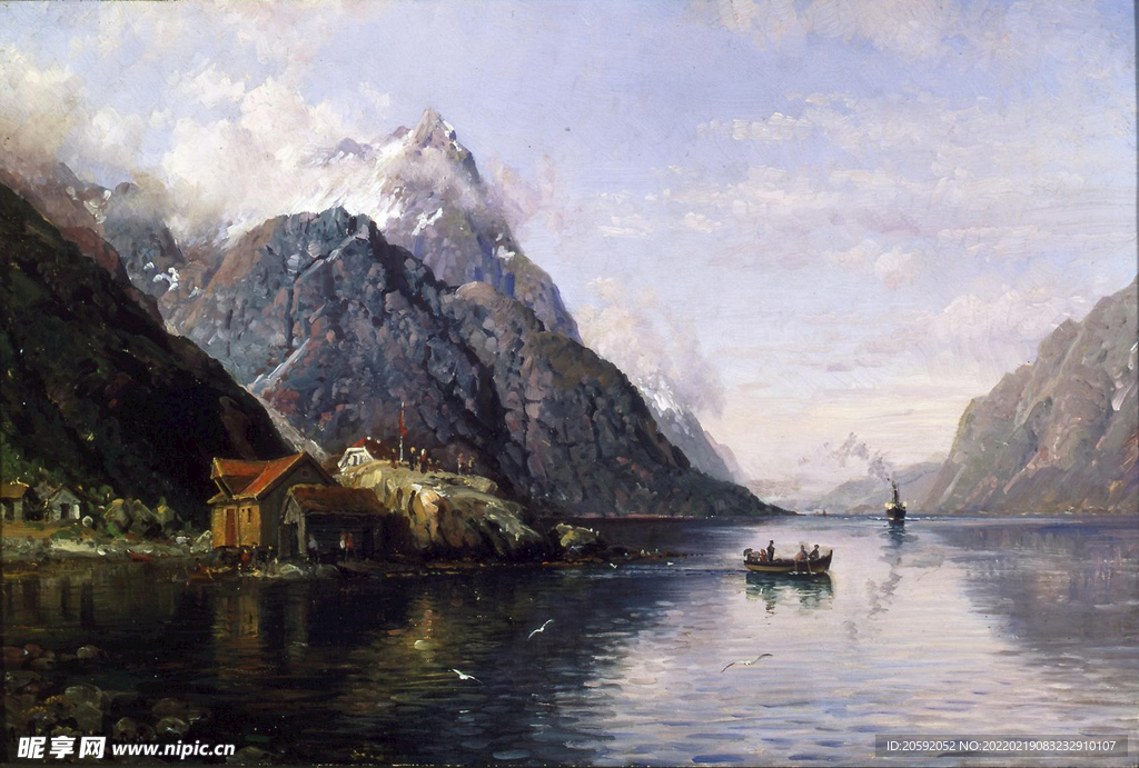 油画  