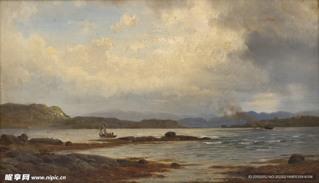 油画  