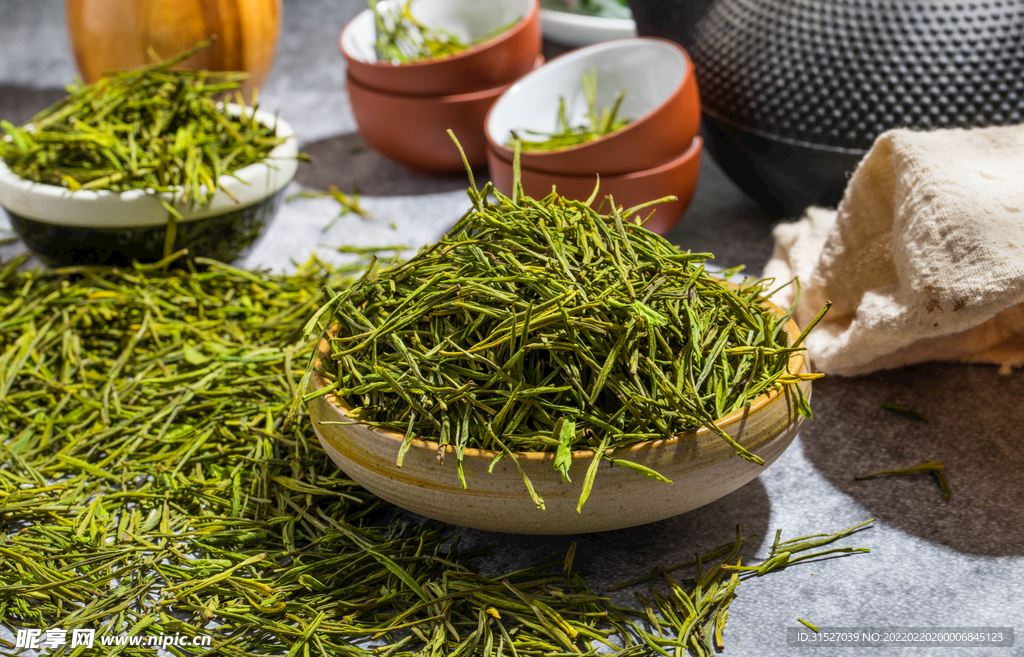 安吉白茶摄影素材