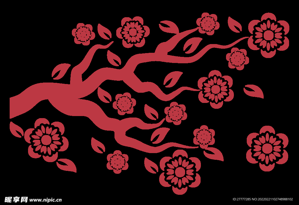 梅花剪纸
