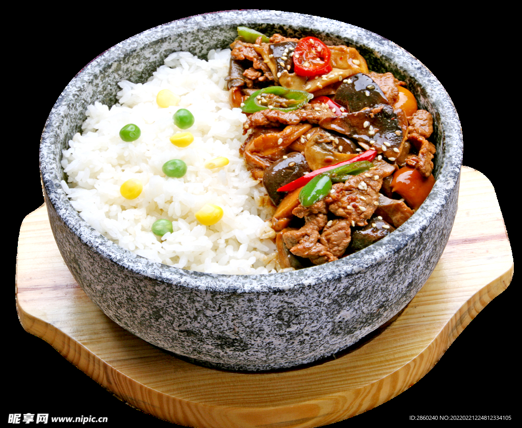 蘑菇牛肉拌饭