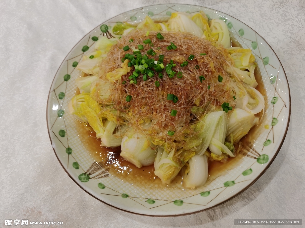 粉丝蒸娃娃菜