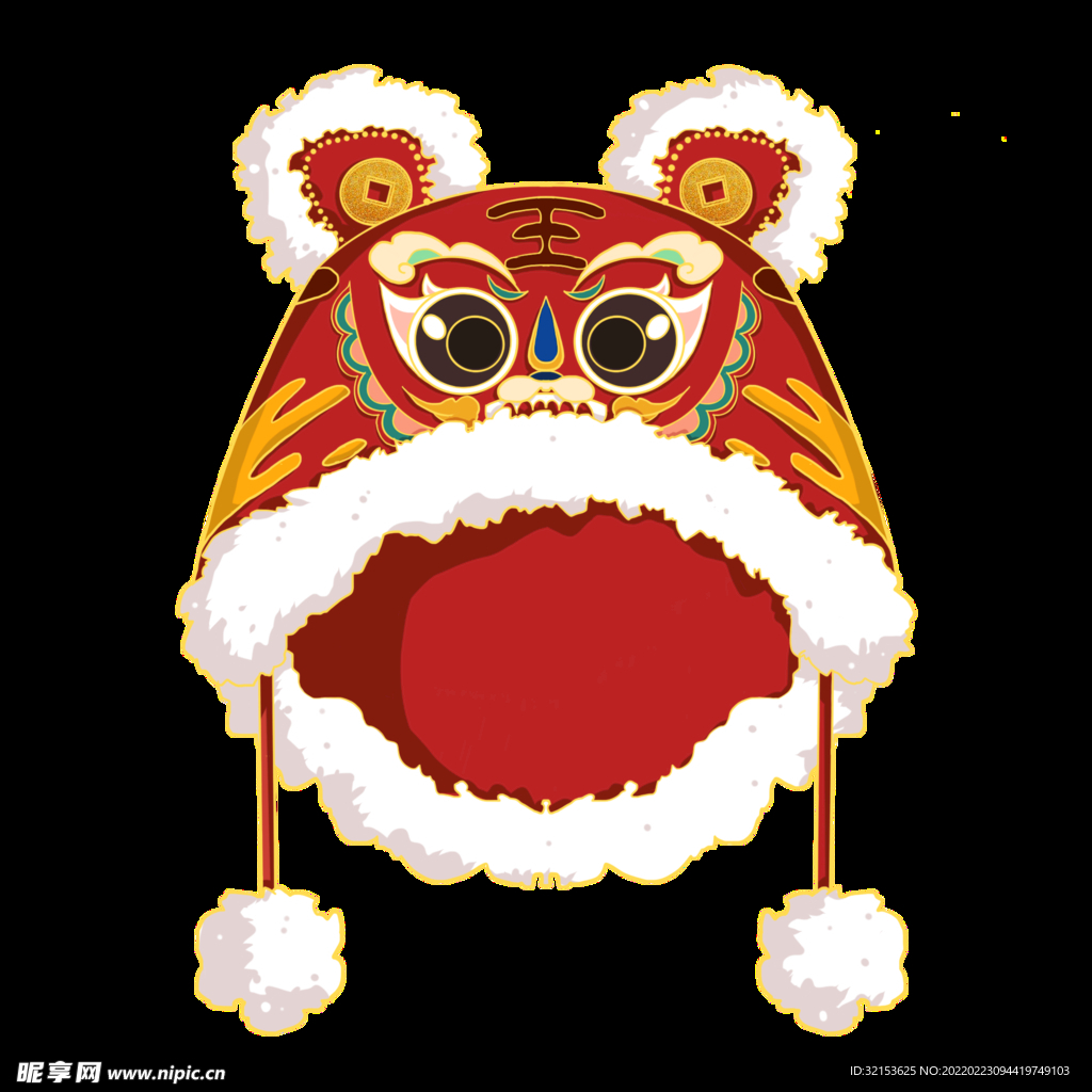 国潮虎头帽