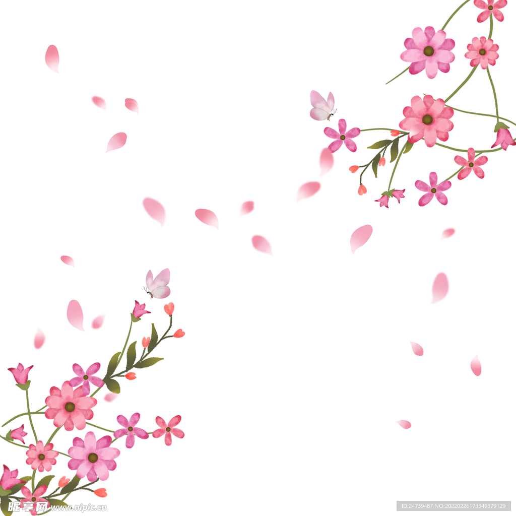 手绘花朵