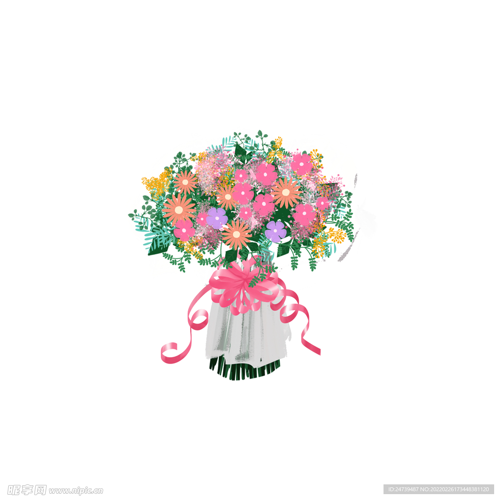 粉色花束