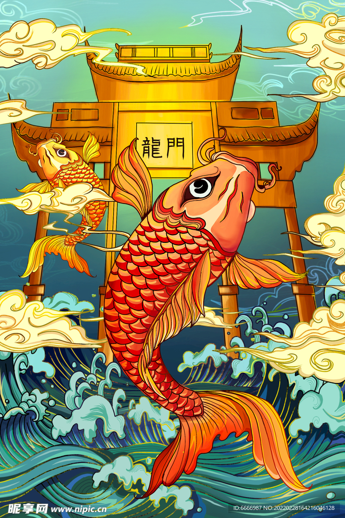 国潮插画