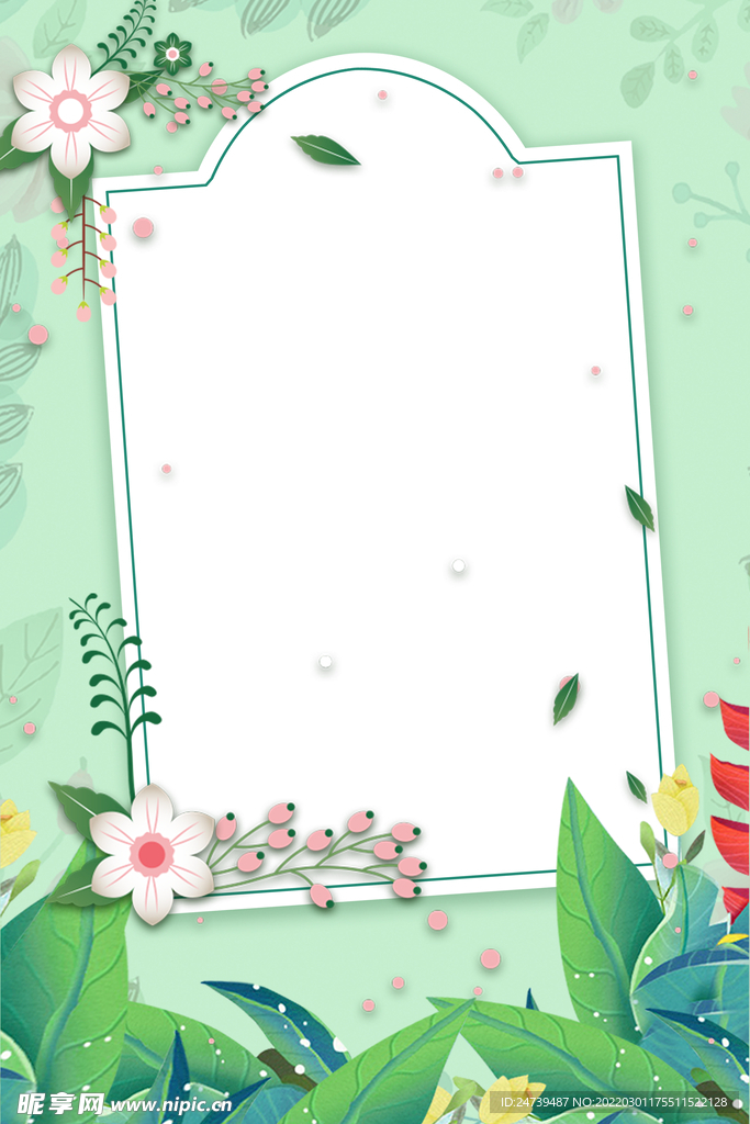 02花朵背景 边框