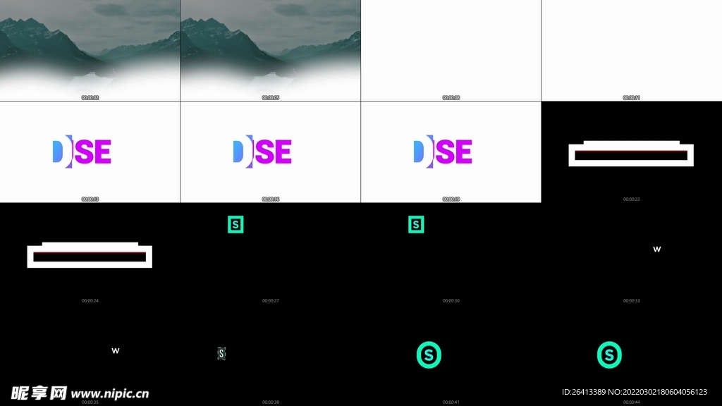 ae模板 文字动画  loog
