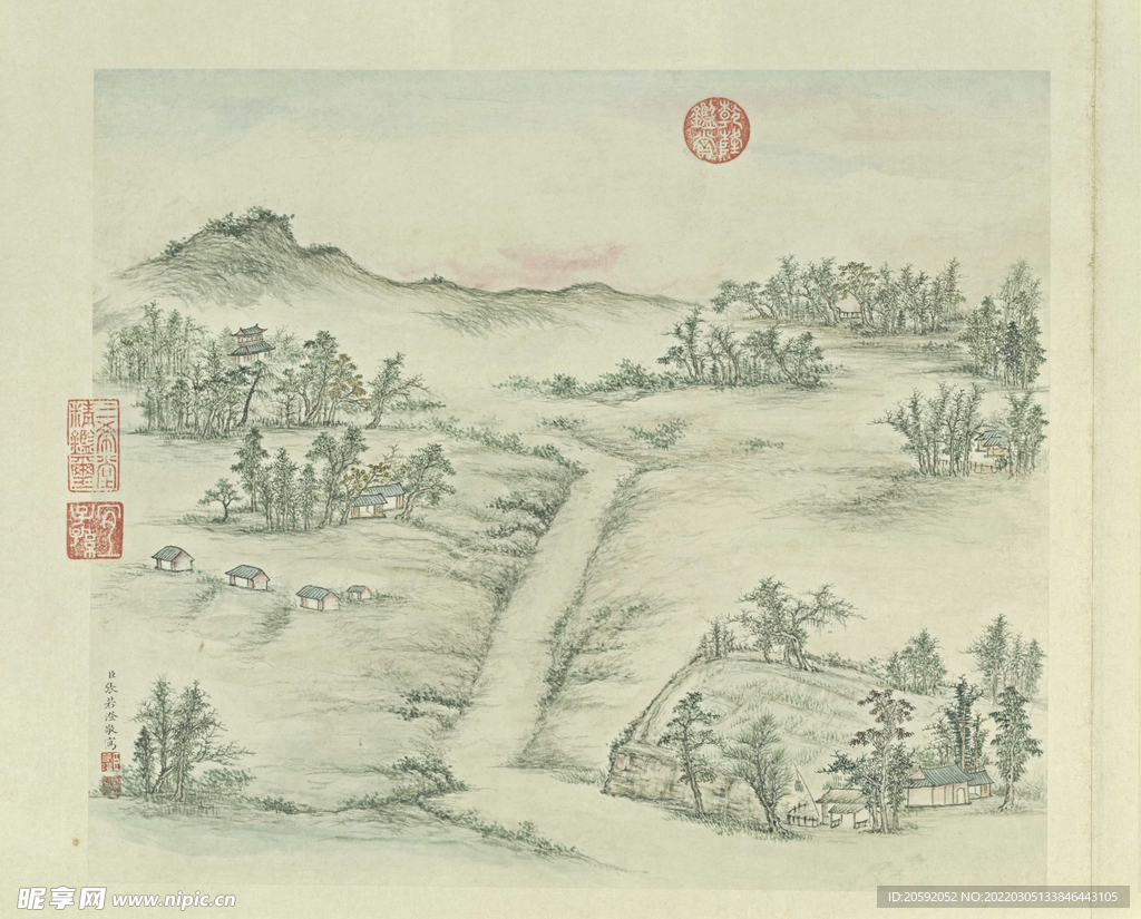 山水画  