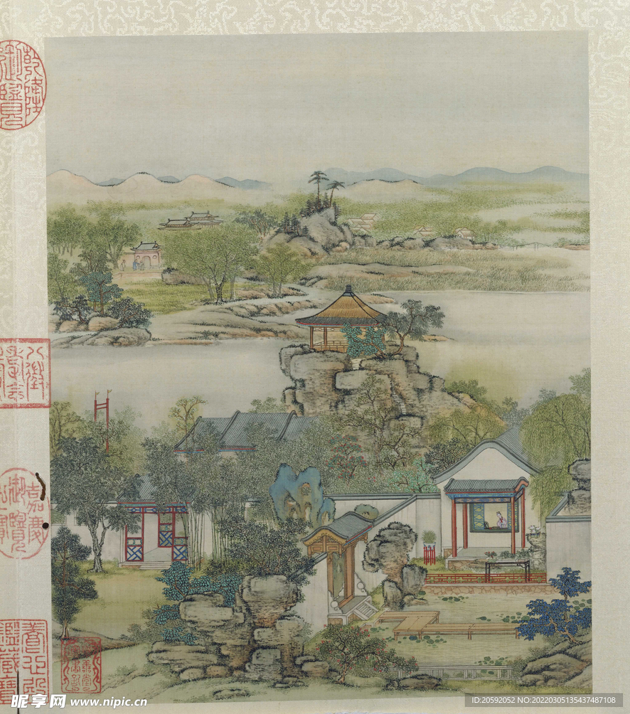 山水画  