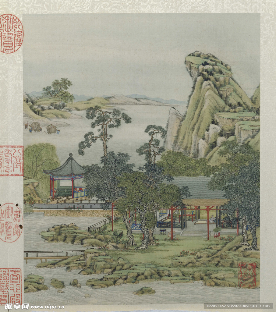 山水画  