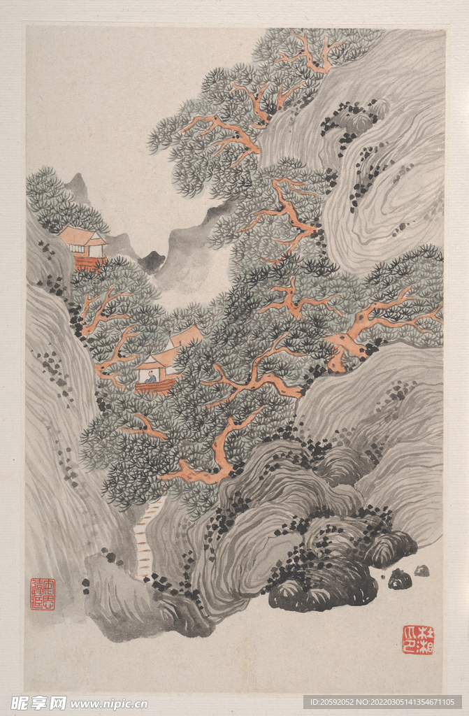 山水画  