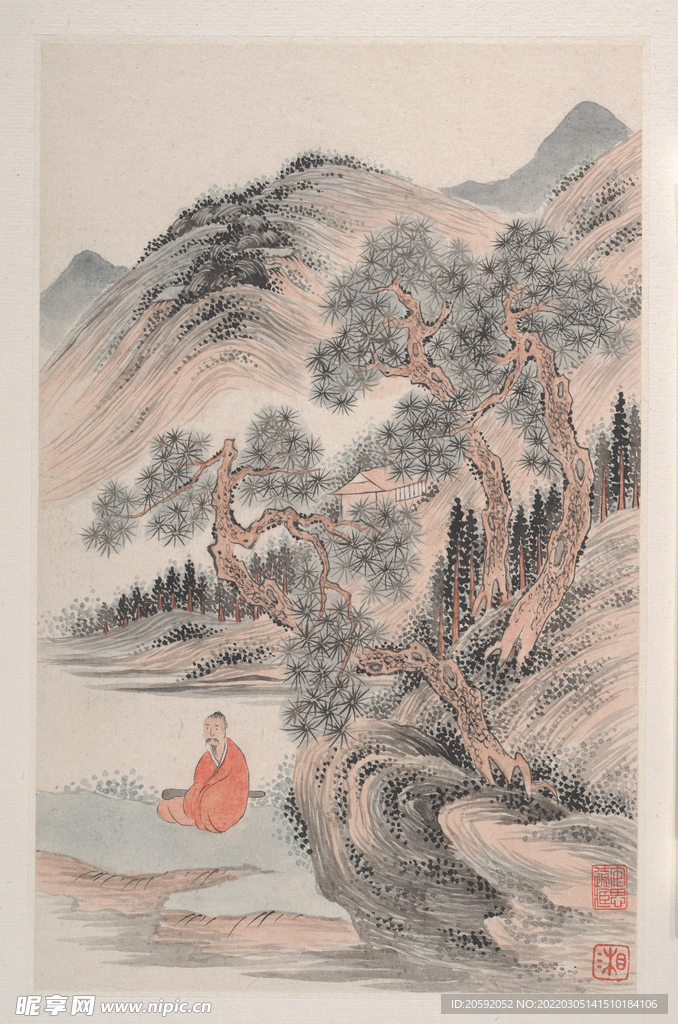山水画  