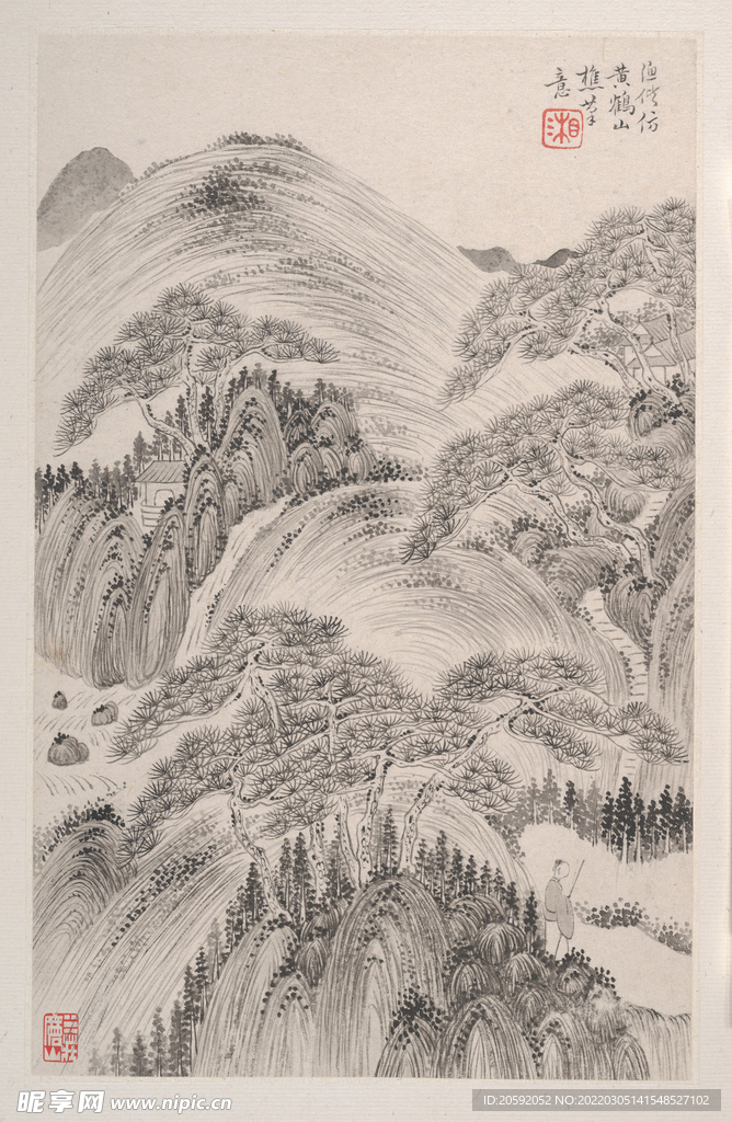 山水画  