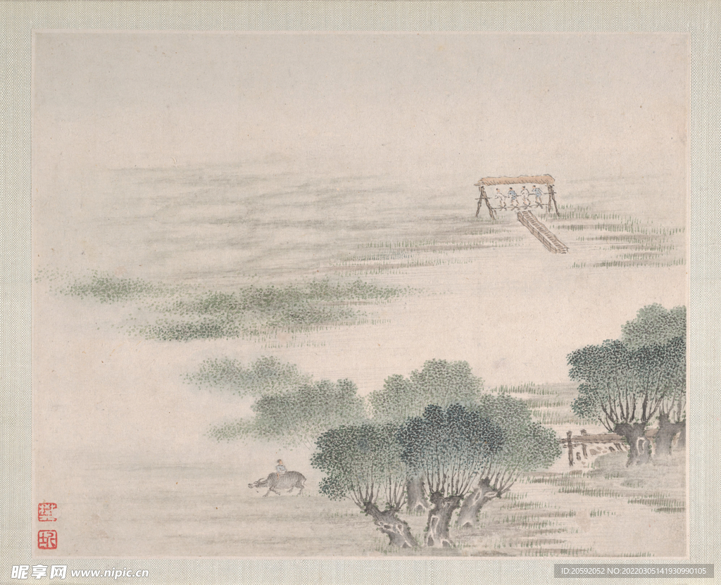 山水画  