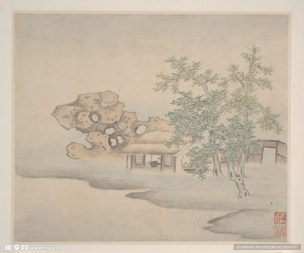 山水画  