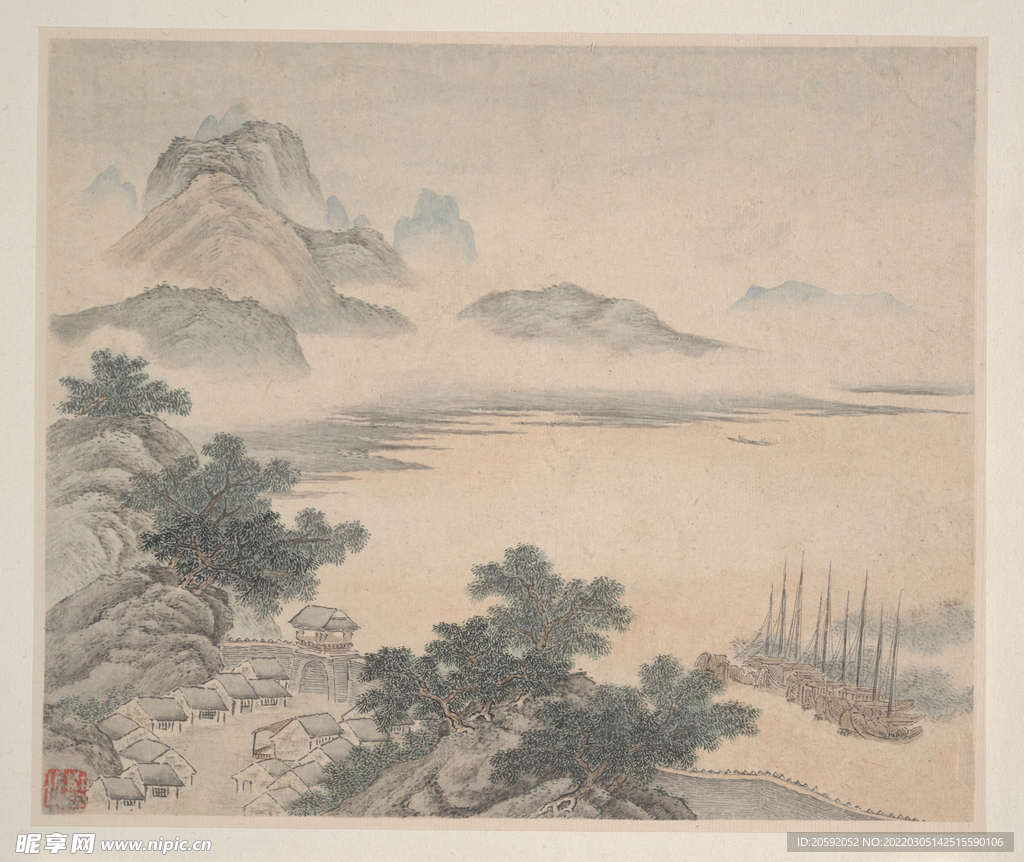 山水画  