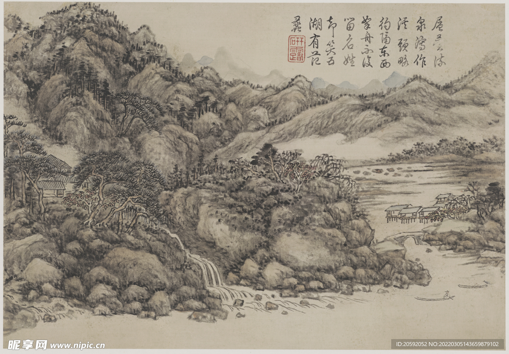 山水画  