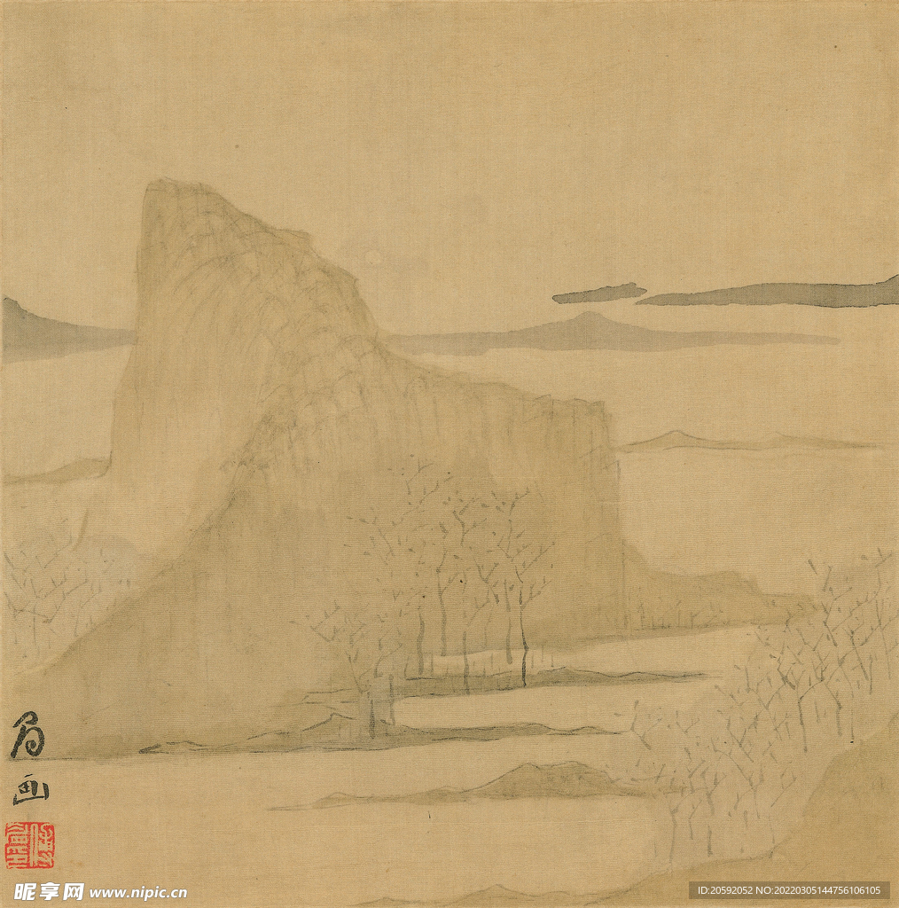山水画  