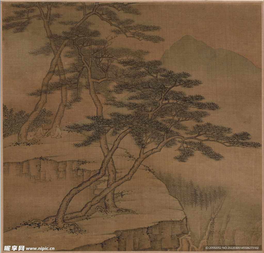 水墨画  