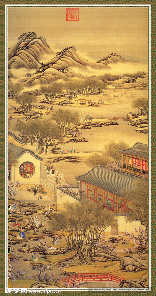水墨画  