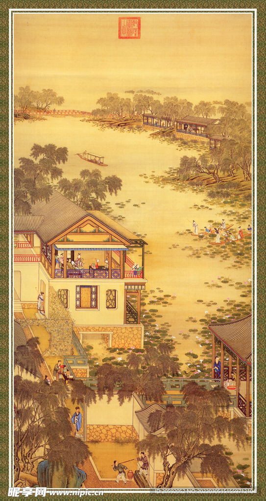 水墨画  