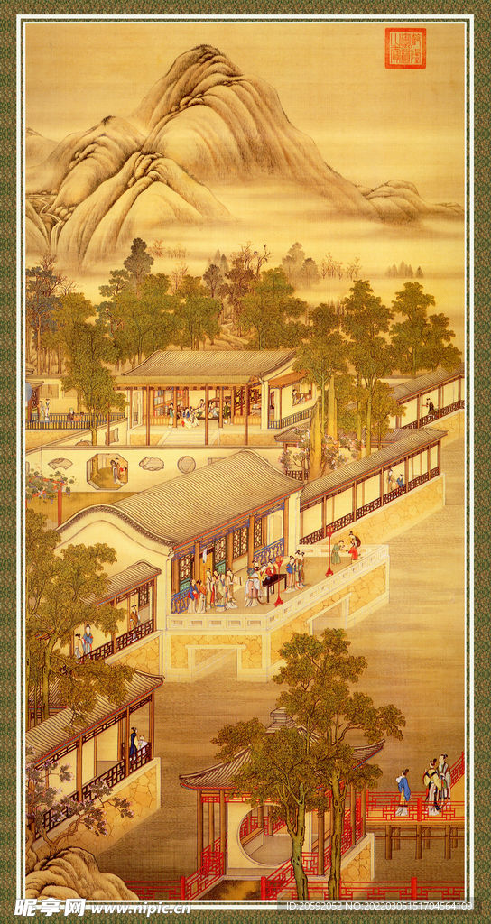 水墨画  