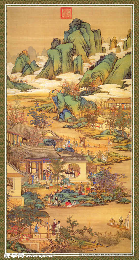 水墨画  